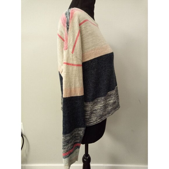 Moth Anthropologie Cropped Light Weight Horizontal Striped Sweater Size … - Picture 2 of 6